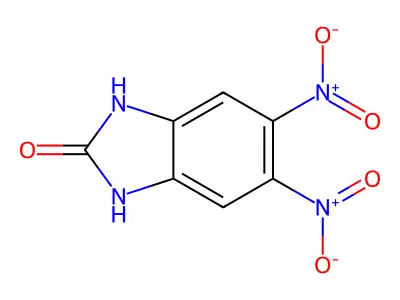 1,3-Dihydro-5,6-dinitro-2H-benzimidazol-2-one structure