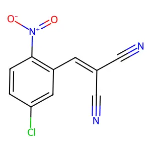 (5-氯-2-硝基亚苄基)丙二腈 structure
