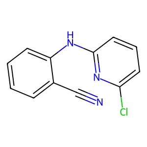 2-[(6-Chloropyridin-2-yl)amino]benzonitrile structure