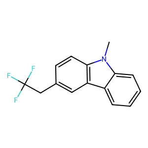 9-methyl-3-(2,2,2-trifluoroethyl)-9H-carbazole structure