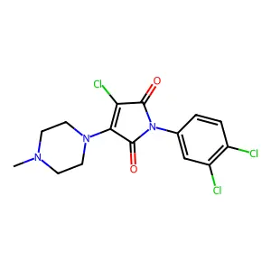 3-Chloro-1-(3,4-dichlorophenyl)-4-(4-methylpiperazin-1-yl)pyrrole-2,5-dione structure