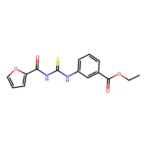 Ethyl 3-(furan-2-carbonylcarbamothioylamino)benzoate structure