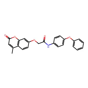 2-(4-methyl-2-oxochromen-7-yl)oxy-N-(4-phenoxyphenyl)acetamide structure