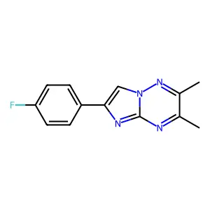 6-(4-Fluorophenyl)-2,3-dimethylimidazo[1,2-b][1,2,4]triazine structure