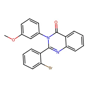 2-(2-Bromophenyl)-3-(3-methoxyphenyl)quinazolin-4-one structure