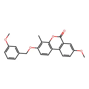8-methoxy-3-[(3-methoxybenzyl)oxy]-4-methyl-6H-benzo[c]chromen-6-one structure