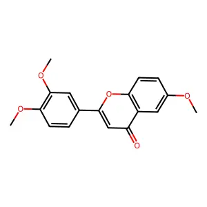 2-(3,4-dimethoxyphenyl)-6-methoxy-4H-chromen-4-one structure