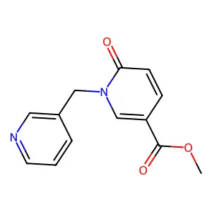 Methyl 6-oxo-1-(pyridin-3-ylmethyl)pyridine-3-carboxylate structure