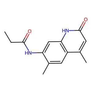 N-(4,6-dimethyl-2-oxo-1H-quinolin-7-yl)propanamide structure