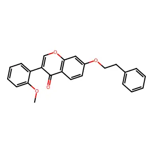3-(2-methoxyphenyl)-7-(2-phenylethoxy)-4H-chromen-4-one structure