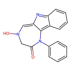 4-hydroxy-1-phenyl-3H-[1,4]diazepino[6,5-b]indol-2-one structure