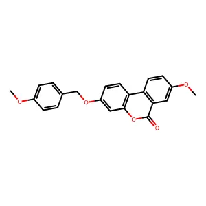 8-methoxy-3-[(4-methoxybenzyl)oxy]-6H-benzo[c]chromen-6-one structure