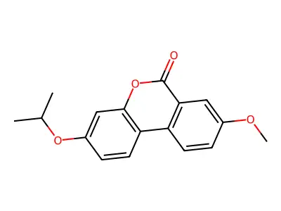3-isopropoxy-8-methoxy-6H-benzo[c]chromen-6-one structure
