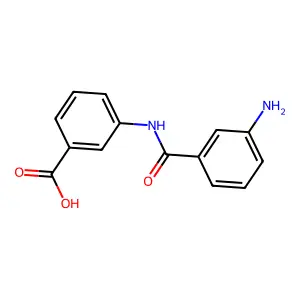 3-{[(3-Aminophenyl)carbonyl]amino}benzoic acid structure