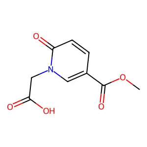 2-(5-Methoxycarbonyl-2-oxopyridin-1-yl)acetic acid structure