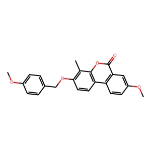 8-methoxy-3-[(4-methoxybenzyl)oxy]-4-methyl-6H-benzo[c]chromen-6-one structure