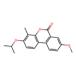 3-isopropoxy-8-methoxy-4-methyl-6H-benzo[c]chromen-6-one structure