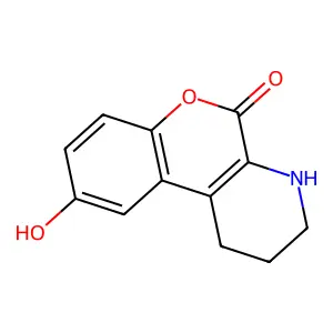 9-Hydroxy-1,2,3,4-tetrahydrochromeno[3,4-b]pyridin-5-one structure