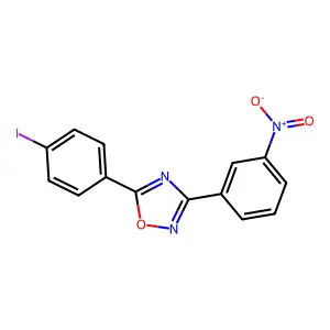 5-(4-Iodophenyl)-3-(3-nitrophenyl)-1,2,4-oxadiazole structure