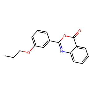 2-(3-Propoxyphenyl)-3,1-benzoxazin-4-one structure
