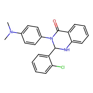 2-(2-chlorophenyl)-3-[4-(dimethylamino)phenyl]-2,3-dihydroquinazolin-4(1H)-one structure