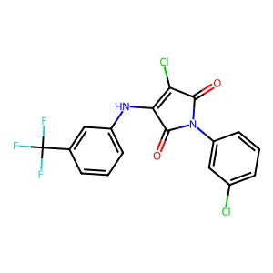 C17H9Cl2F3N2O2 structure