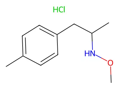 N-Methoxy-1-(4-methylphenyl)propan-2-amine--hydrogen chloride (1/1) structure