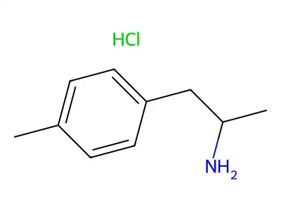 Phenethylamine, alpha,p-dimethyl-, hydrochloride, (+-)- structure