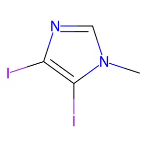 4,5-Diiodo-1-methyl-1H-imidazole structure