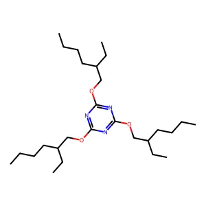 2,4,6-Tris(2-ethylhexoxy)-1,3,5-triazine structure