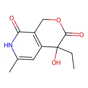 4-Ethyl-4-hydroxy-6-methyl-1,7-dihydropyrano[3,4-c]pyridine-3,8-dione structure