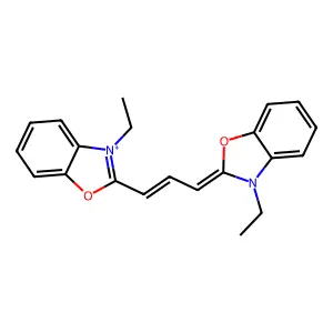 3,3'-Diethyloxacarbocyanine structure