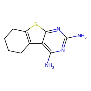 5,6,7,8-Tetrahydrobenzothiopheno[2,3-d]pyrimidine-2,4-diamine structure