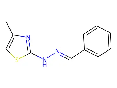 2-Benzylidenehydrazino-4-methylthiazole structure