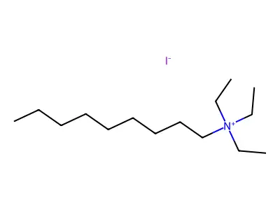 1-Nonanaminium, N,N,N-triethyl-, iodide (1:1) structure