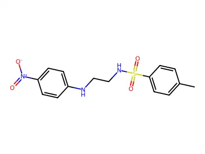4-methyl-N-[2-(4-nitroanilino)ethyl]benzenesulfonamide structure