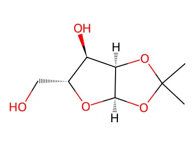 (3aR,5R,6R,6aR)-5-(Hydroxymethyl)-2,2-dimethyltetrahydrofuro[2,3-d][1,3]dioxol-6-ol structure