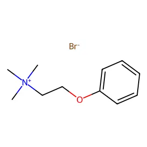 Ethanaminium, N,N,N-trimethyl-2-phenoxy-, bromide (1:1) structure