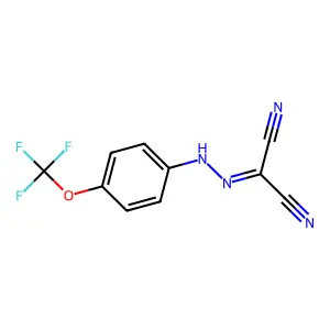 羰基氰化物对三氟甲氧基苯腙 structure
