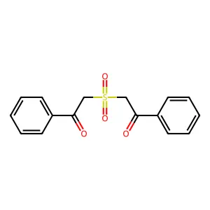 2,2'-Sulfonylbis(1-phenylethanone) structure