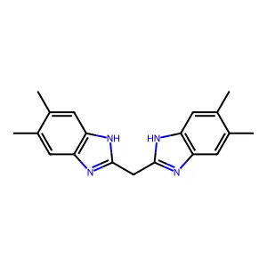 2,2'-Methylenebis(5,6-dimethylbenzimidazole) structure