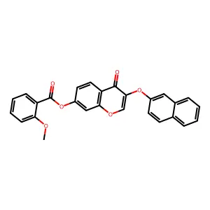 3-(2-naphthyloxy)-4-oxo-4H-chromen-7-yl 2-methoxybenzoate structure