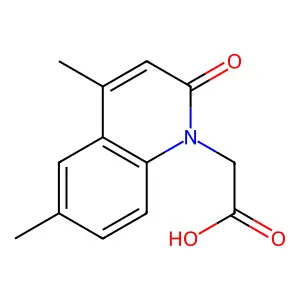 (4,6-Dimethyl-2-oxo-2H-quinolin-1-yl)-acetic acid structure