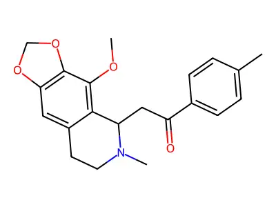 2-(4-methoxy-6-methyl-5,6,7,8-tetrahydro-[1,3]dioxolo[4,5-g]isoquinolin-5-yl)-1-(p-tolyl)ethanone structure