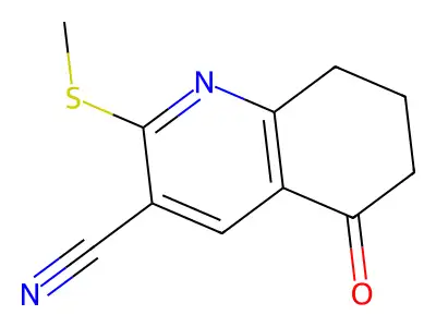 2-(Methylthio)-5-oxo-5,6,7,8-tetrahydroquinoline-3-carbonitrile structure