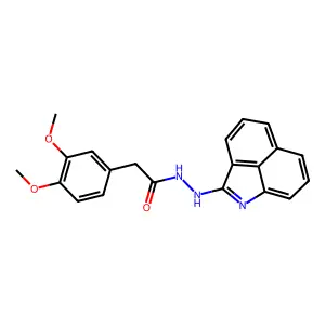 N'-(benzo[cd]indol-2-yl)-2-(3,4-dimethoxyphenyl)acetohydrazide structure