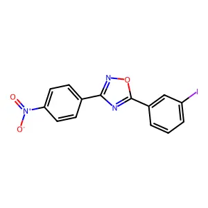 5-(3-Iodophenyl)-3-(4-nitrophenyl)-1,2,4-oxadiazole structure
