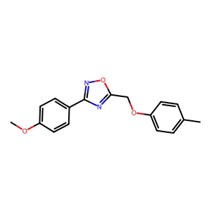 3-(4-Methoxyphenyl)-5-[(4-methylphenoxy)methyl]-1,2,4-oxadiazole structure