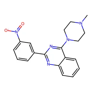 4-(4-Methylpiperazin-1-yl)-2-(3-nitrophenyl)quinazoline structure