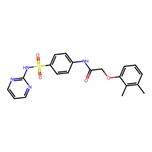 2-(2,3-Dimethyl-phenoxy)-N-[4-(pyrimidin-2-ylsulfamoyl)-phenyl]-acetamide structure